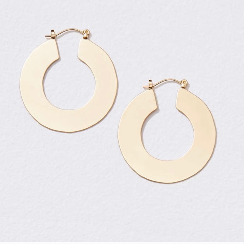 Loft flat hoop earring